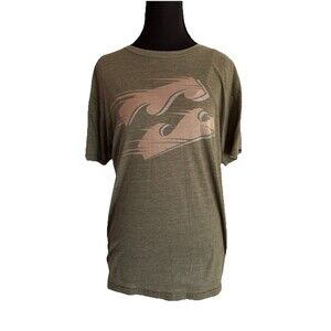 Billabong T Shirt Recycler Series Olive Green Faded Wave Logo 90’s Surfer Mens M